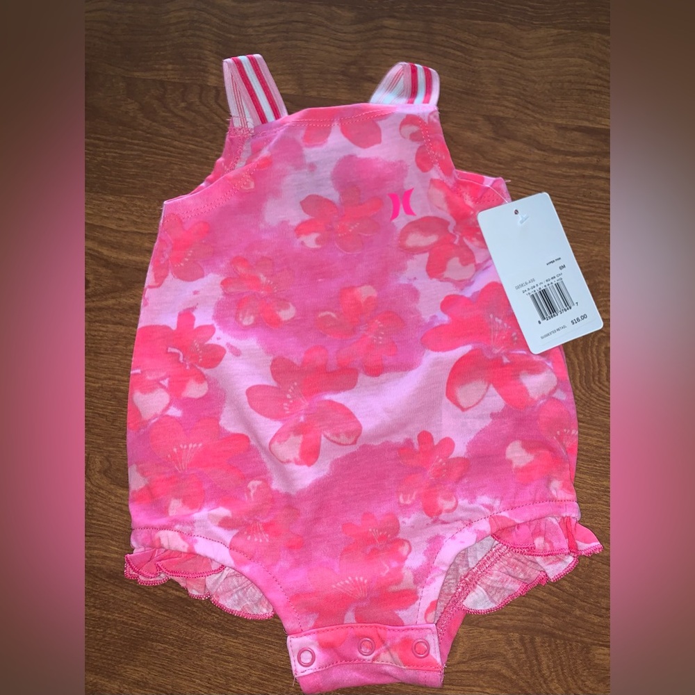 Hurley Pink 6 m romper One Piece nwt